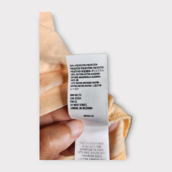 Free People We The Free Astrid Burnout Top Off Shoulder Short Sleeve Small - Picture 5 of 8